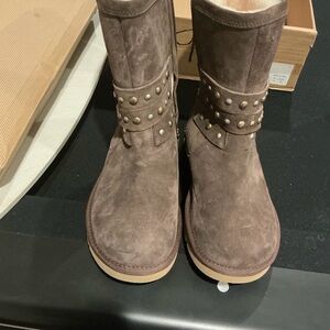 UGG Brown Studded Winter Boots